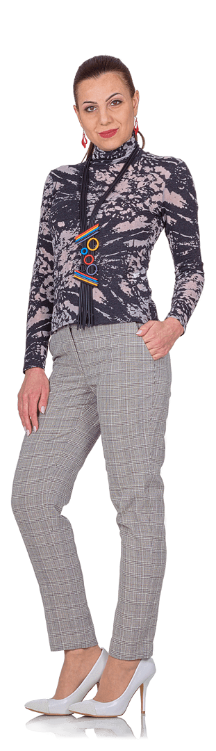 Елегантен черно-бял костюм