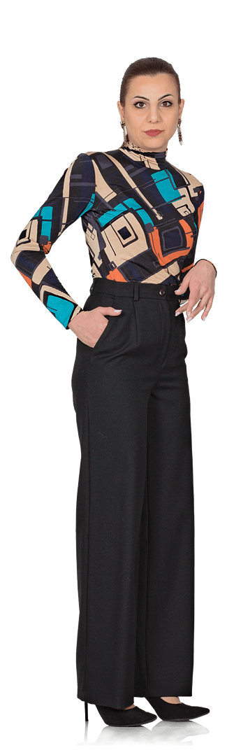 Късо зимно палто в два цвята