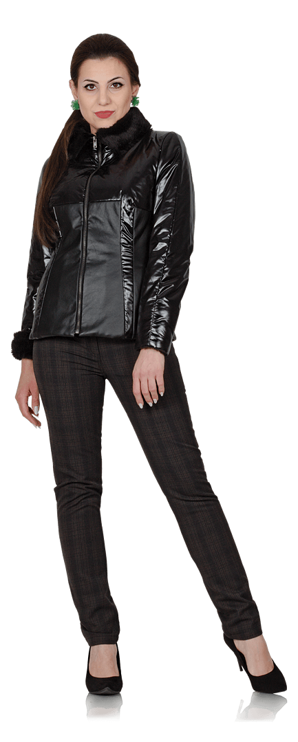 Елегантно яке от екокожа
