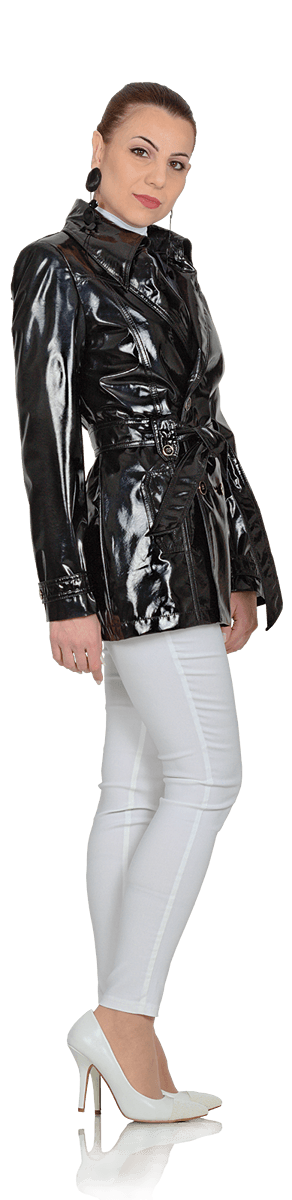 Къс дамски шлифер