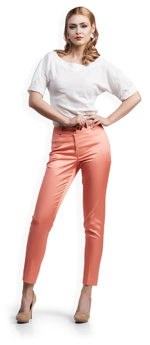 Блуза от памук и сатенен панталон