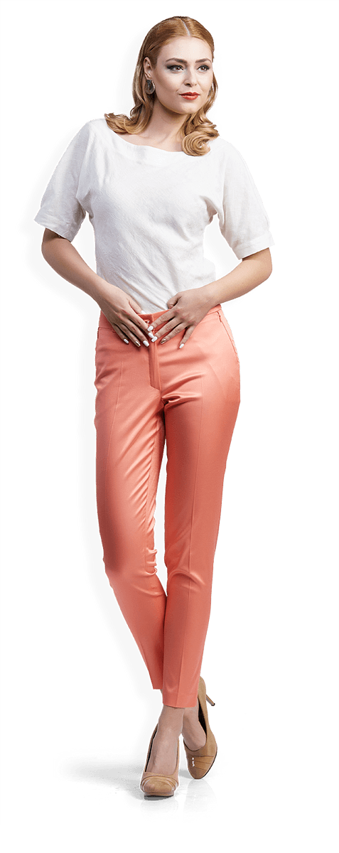 Блуза от памук и сатенен панталон