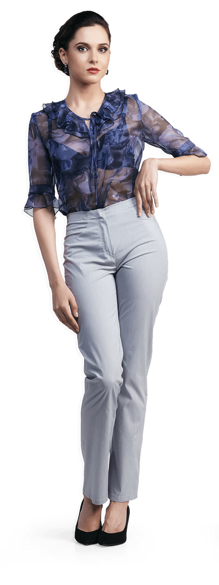 Ефирна блуза и панталон от памук