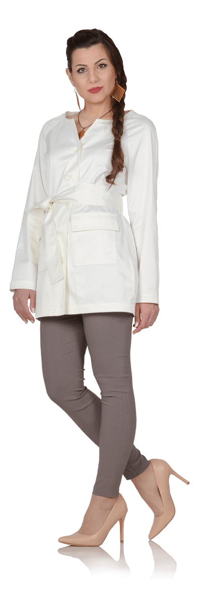 Дамско сако и панталон от парен лен