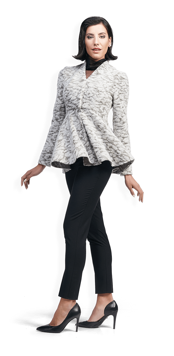 Ефектна жилетка в меланж