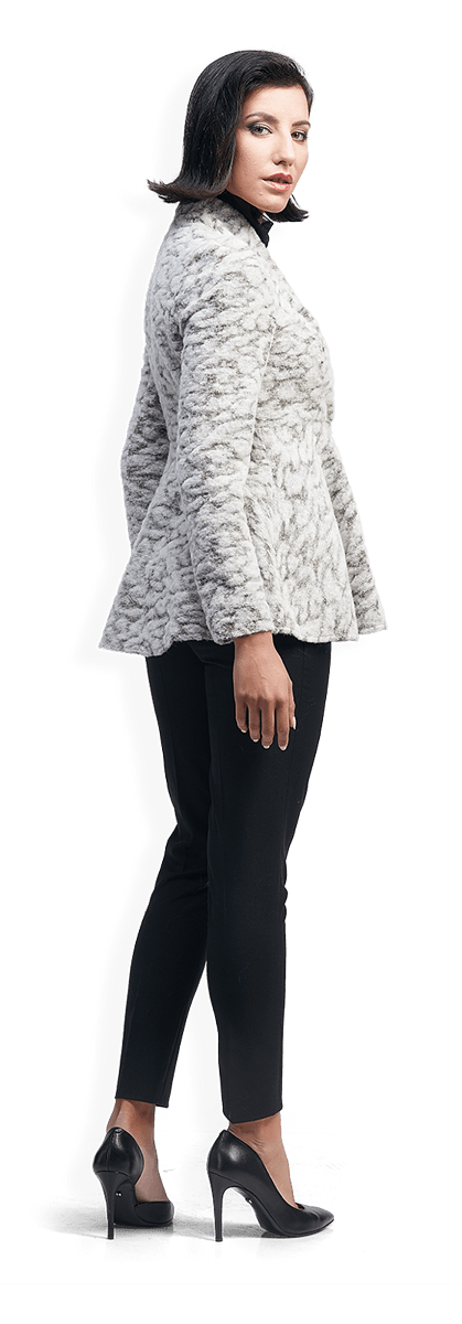 Ефектна жилетка в меланж