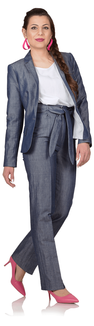 Елегантен костюм от сако и панталон