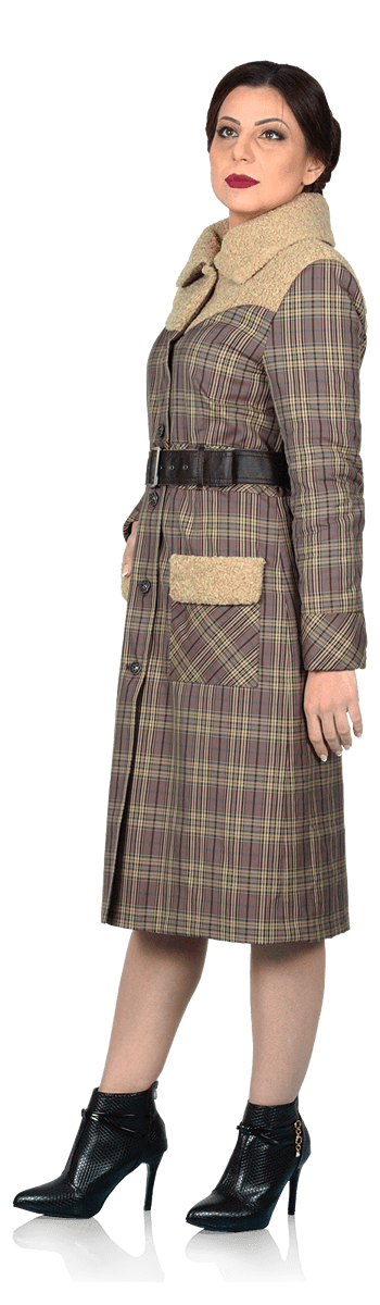 Термо палто с модерни акценти