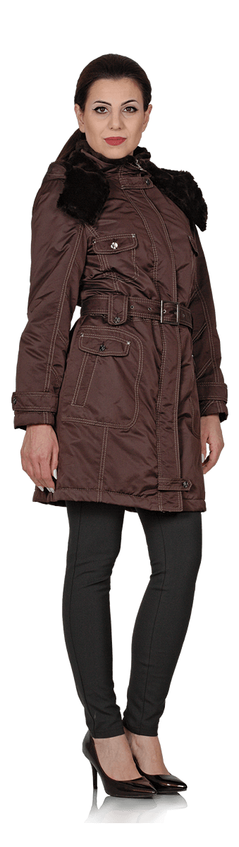 Термо палто в два цвята