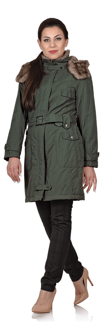 Термо палто в два цвята