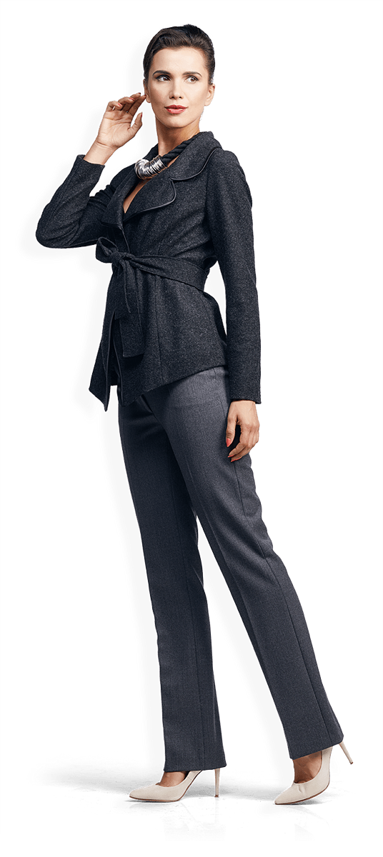 Сако тип жилетка в антрацит