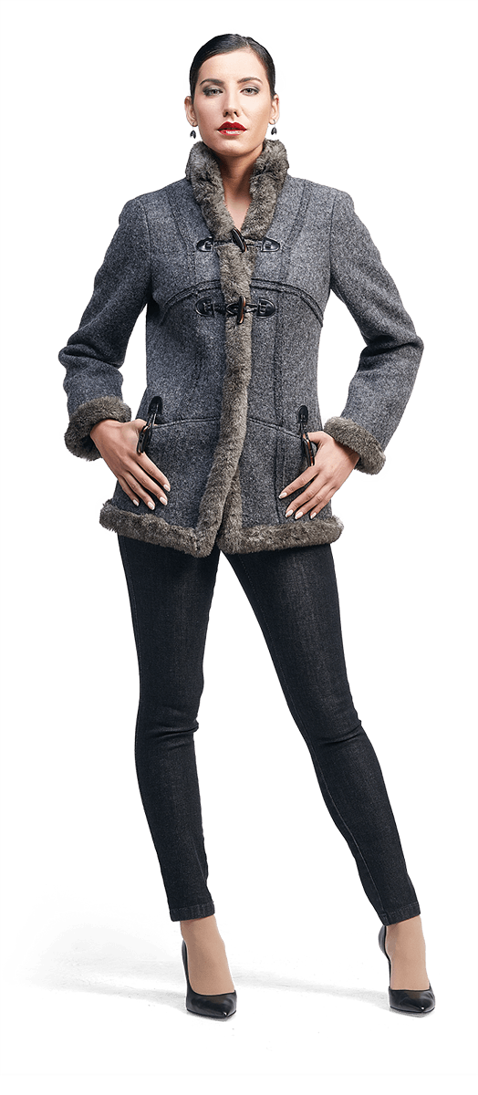 Зимно вълнено палто