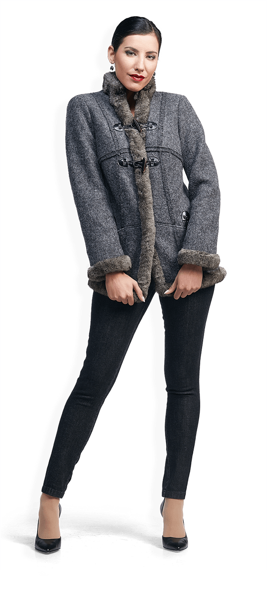 Зимно вълнено палто