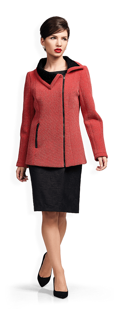 Яке от червен неопрен