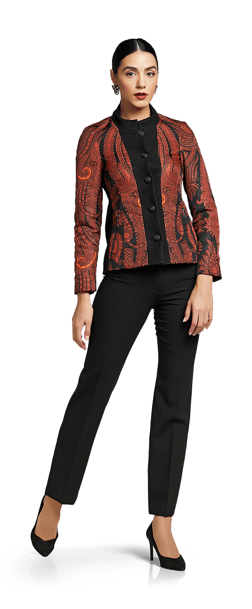 Елегантно ватирано яке и прав панталон