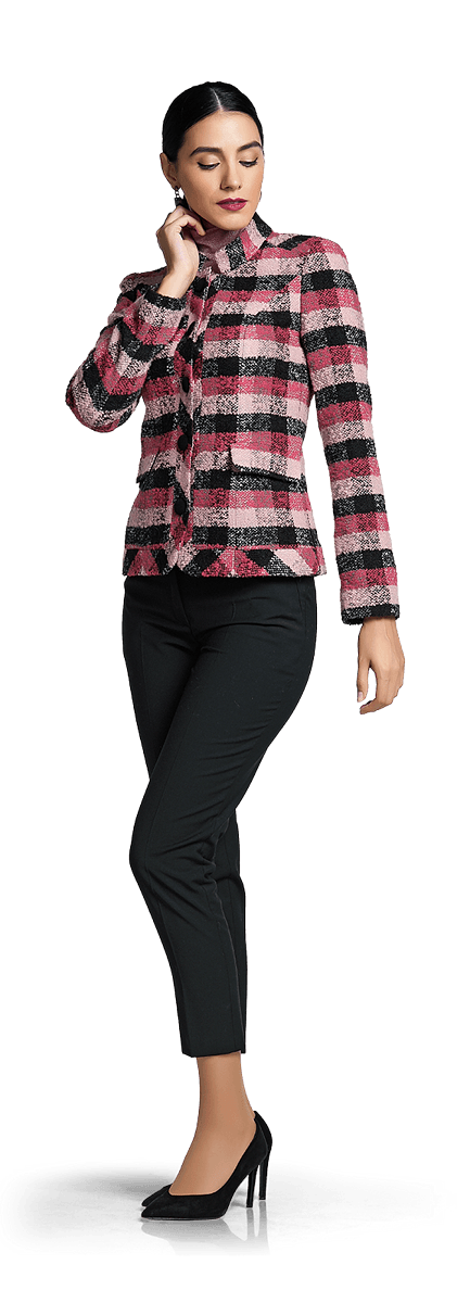 Вълнено сако и прав панталон