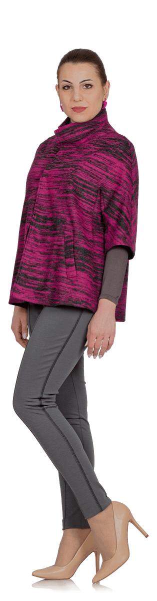 Вълнено болеро в три цвята